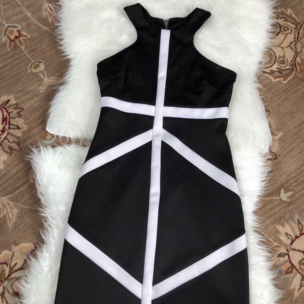 Cute black & white bisou bisou dress